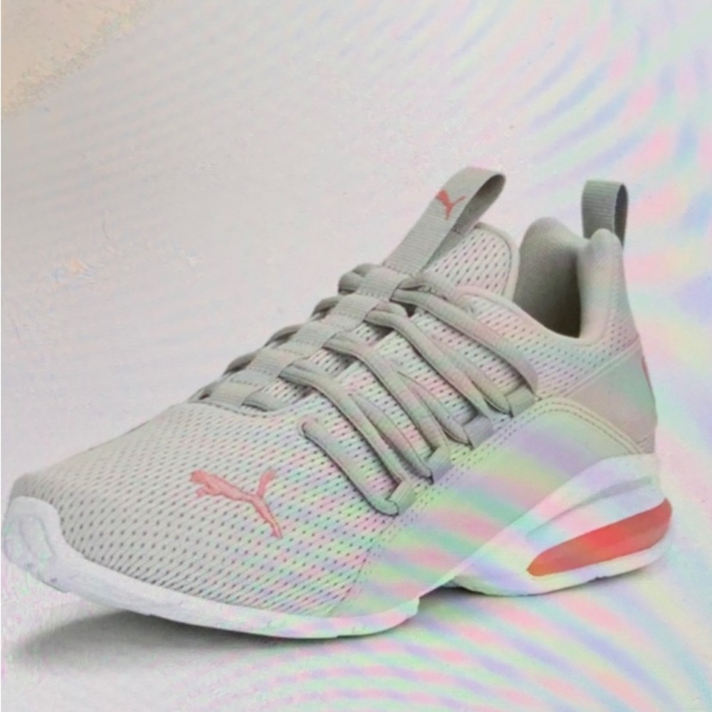 Puma Kids Sneakers - Light Gray and Pink